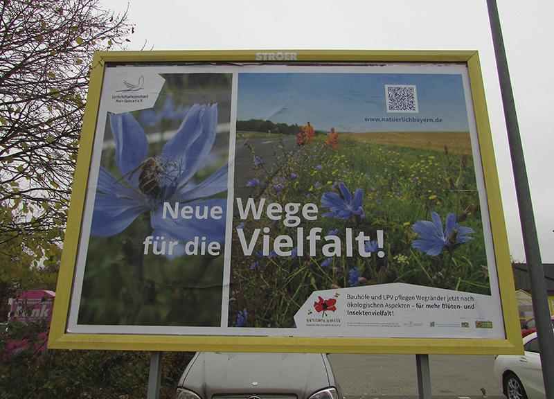 Großplakat für das Projekt Natürlich Bayern